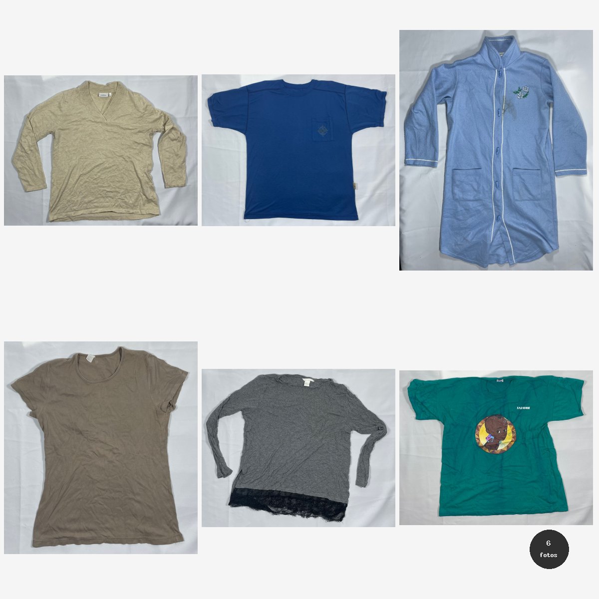 5 Poleras y una Bata